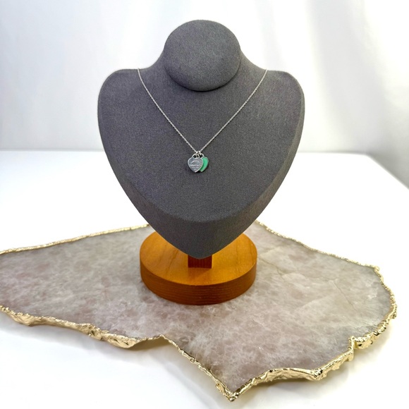 Tiffany & Co. Jewelry - Tiffany & Co. Silver Return to Tiffany Mini Double Heart Tag Pendant Necklace